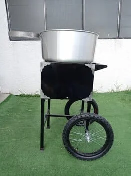 Algodonera a gas trompo de bronce B-02