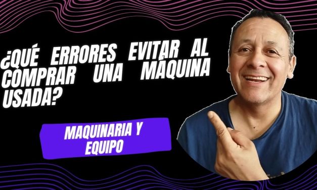 ¿Qué errores evitar al comprar una máquina algodonera usada?