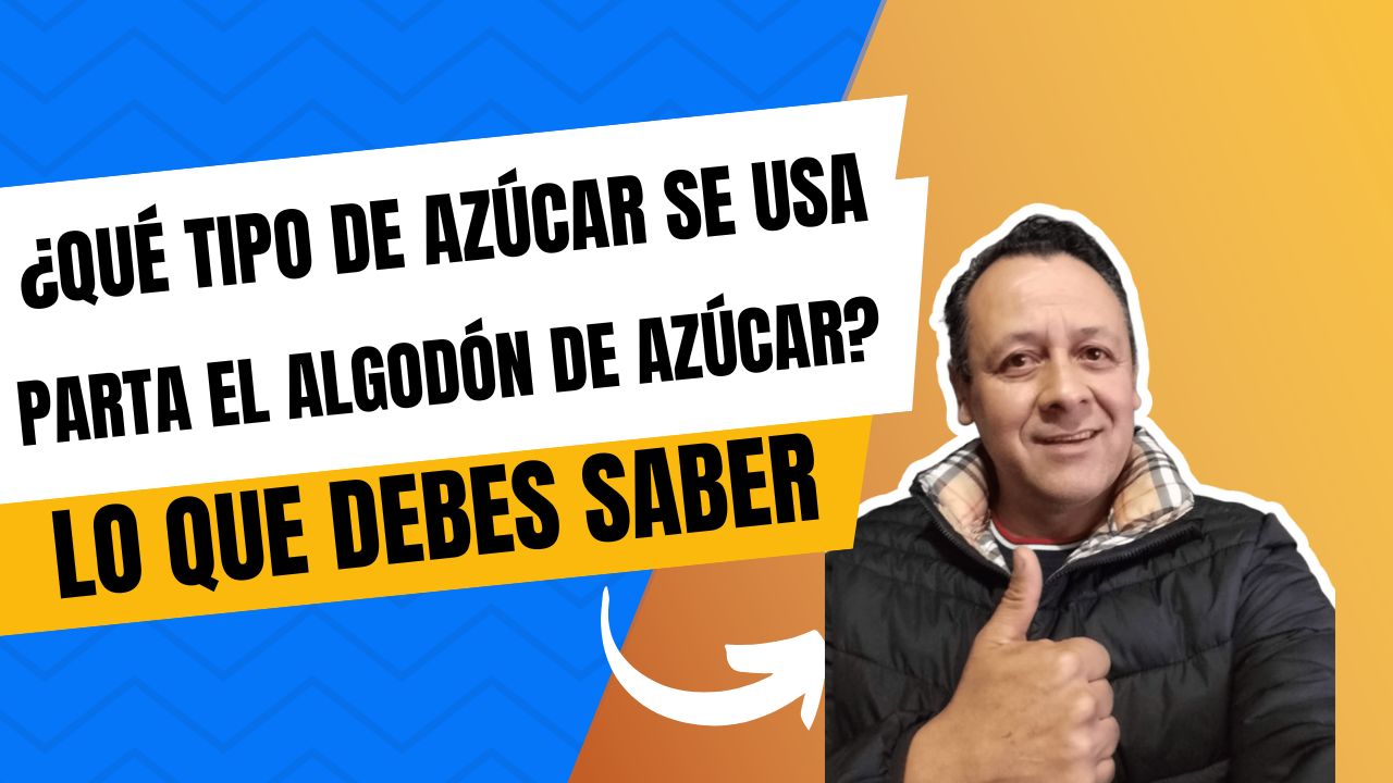 ¿Qué tipo de azúcar se usa para el algodón de azúcar?