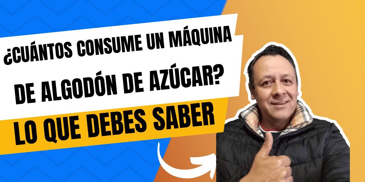 ¿Cuánto consume una máquina de algodón de azúcar?