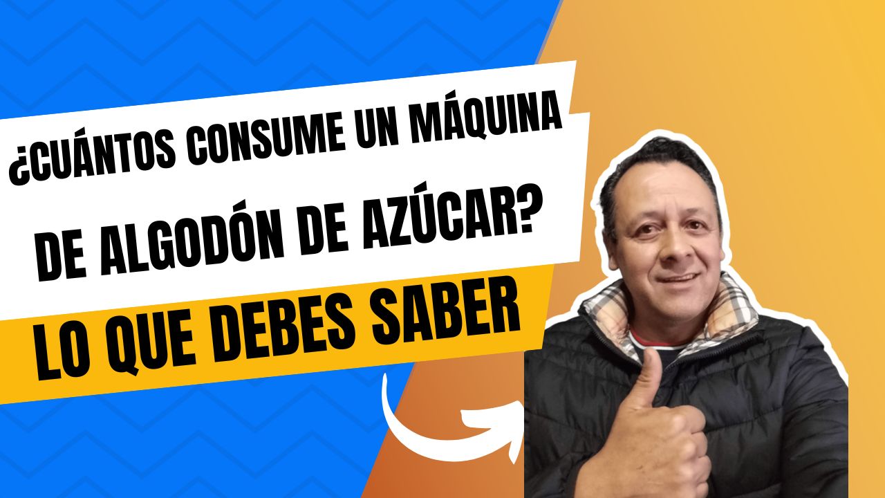¿Cuánto consume una máquina de algodón de azúcar?