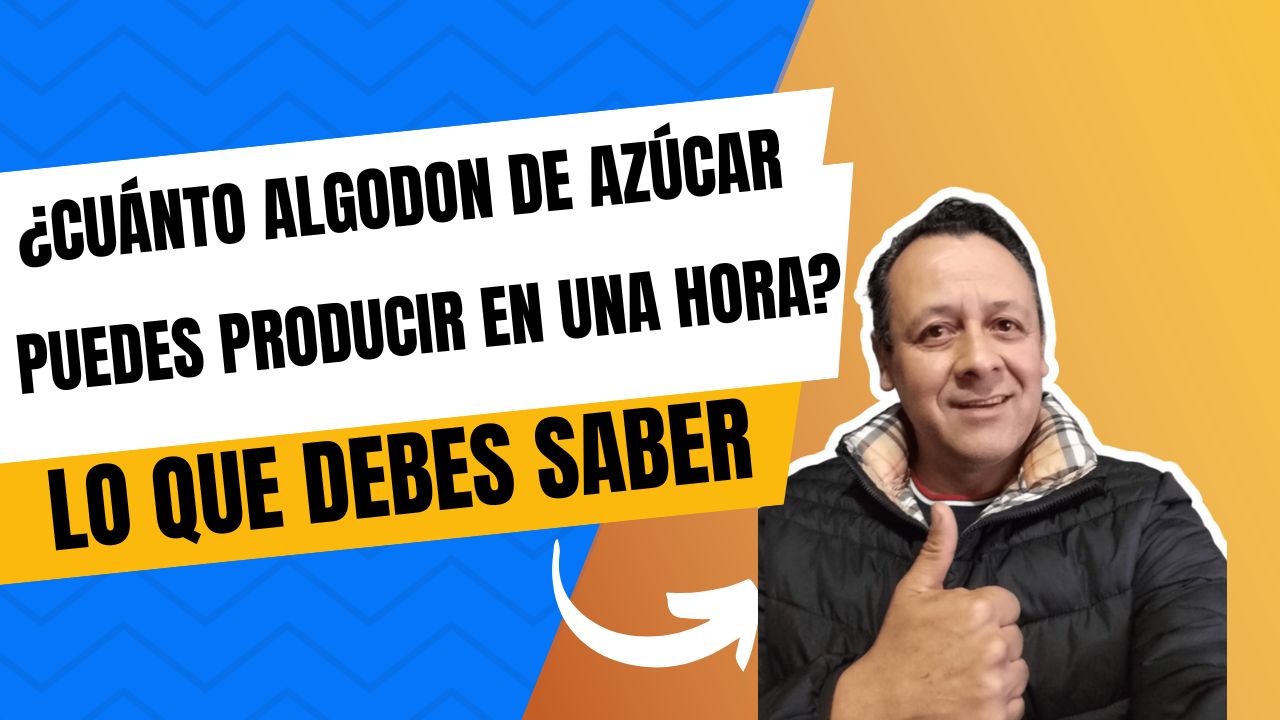 ¿Cuánto algodón de azúcar puedes producir en una hora?