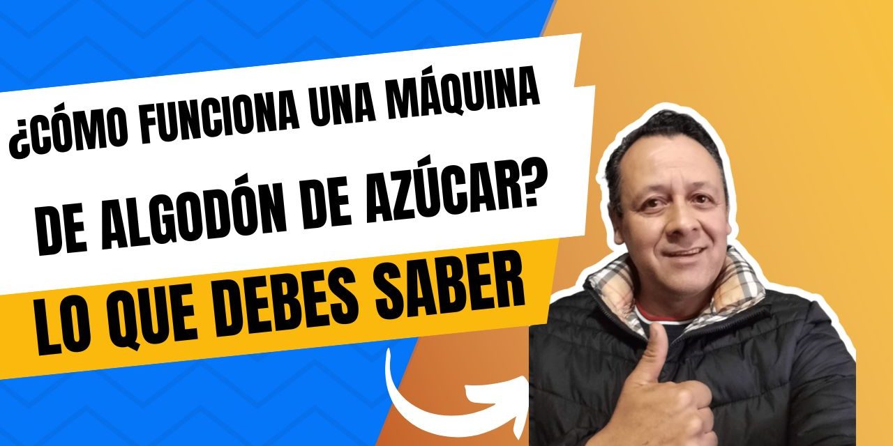 ¿Cómo funciona una máquina de algodón de azúcar?