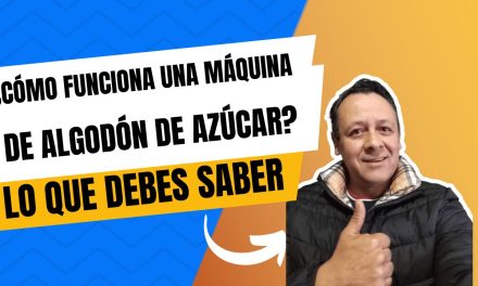 ¿Cómo funciona una máquina de algodón de azúcar?